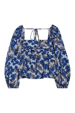 TOP PALPITI IN POPELINE DI COTONE BLUETTE 2415161042600005 MAX MARA WEEKEND | Top | 2415161042600005